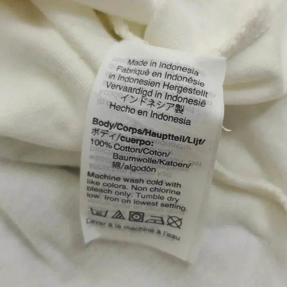 Madewell Hole Punch Flutter Sleeve Top in White Size XS - Picture 8 of 8